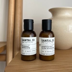 Le Labo Santal 33 Shampoo & Conditioner Sample Set *new*